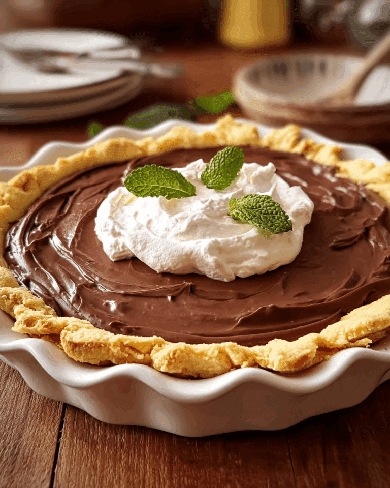 OLD-FASHIONED CHOCOLATE CREAM PIE Recipe