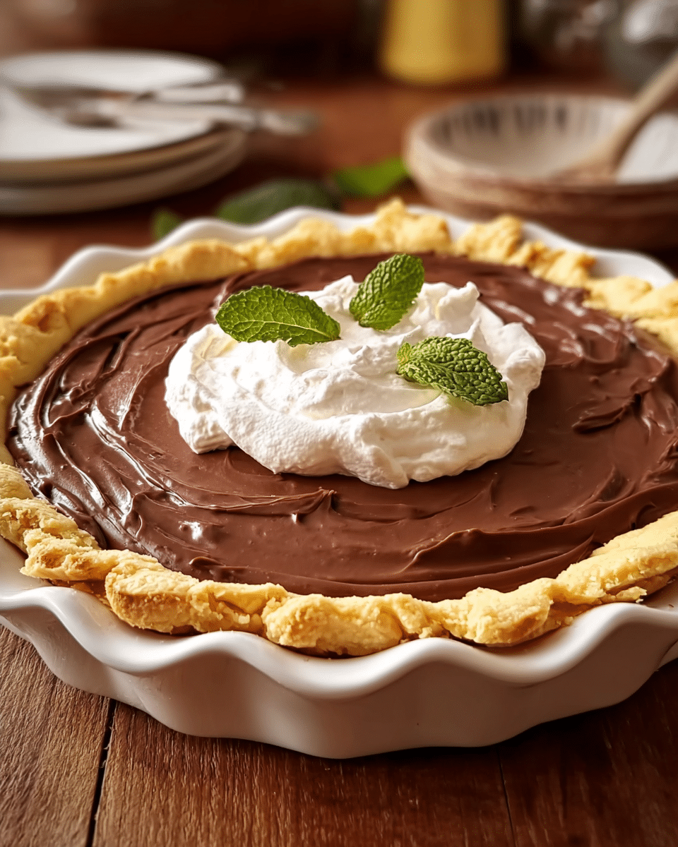 OLD-FASHIONED CHOCOLATE CREAM PIE Recipe