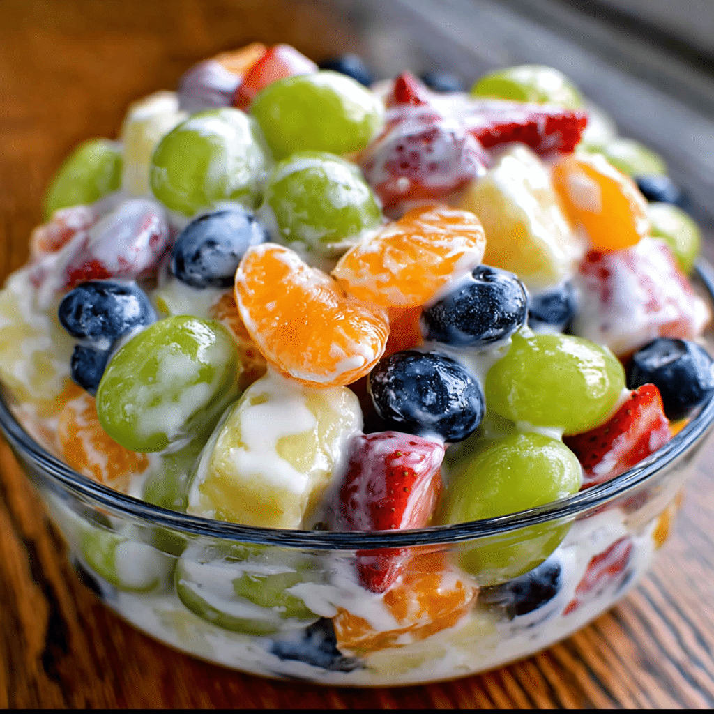 Skinny Ambrosia Fruit Salad Recipe - Recipe Image