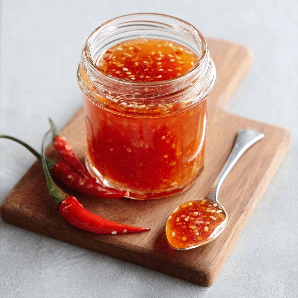 How to Make Sweet Chilli Sauce at Home Recipe - Recipe Image