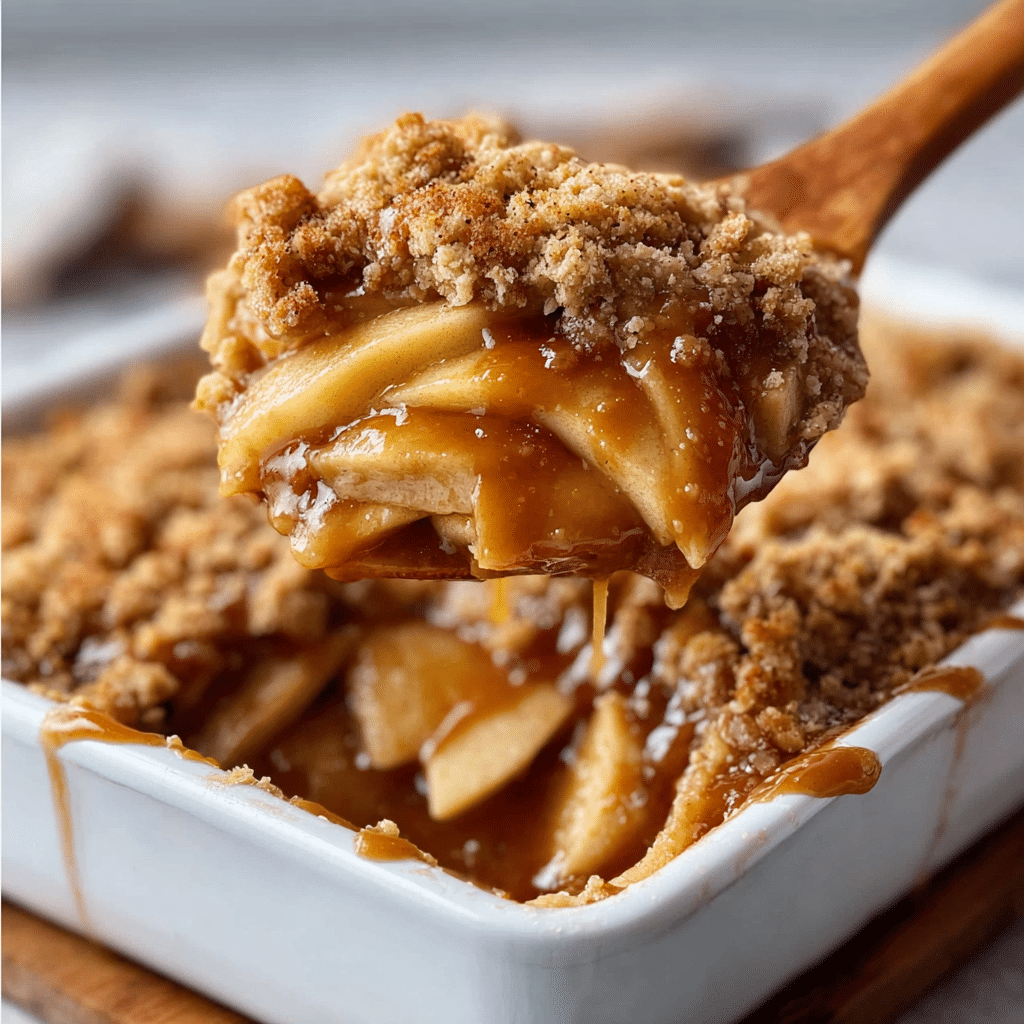 Caramel Apple Cinnamon Roll Dump Cake Recipe - Recipe Image
