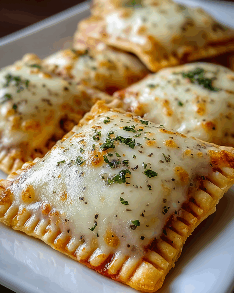 homemade easy cheesy pizza pockets Recipe