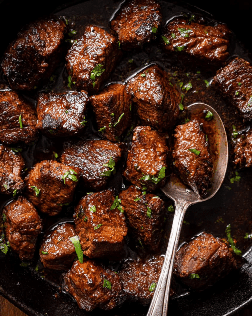 Cajun Garlic Butter Steak Bites Recipe