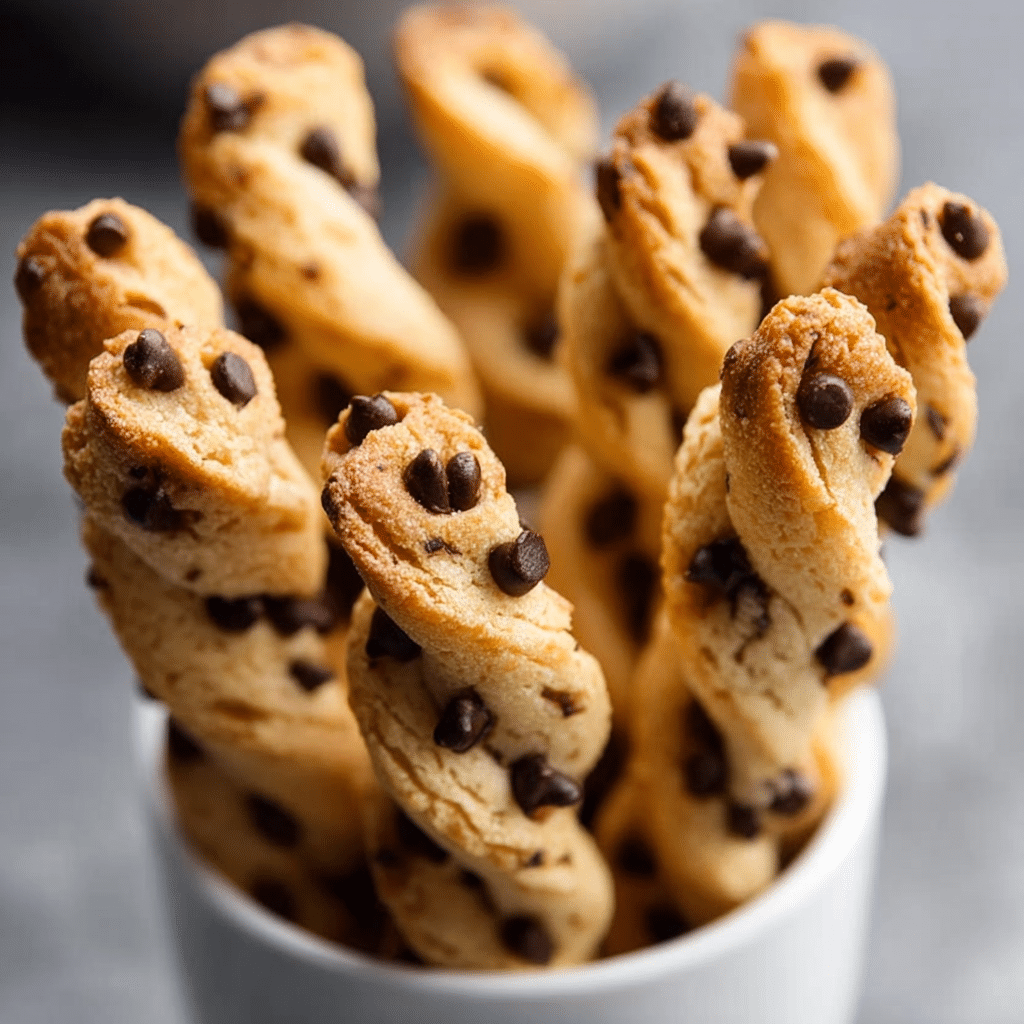 Quick and Easy Chocolate Chip Cookie Dough Twists Recipe - Recipe Image