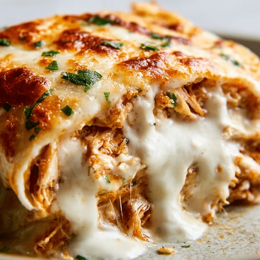 The Best Cheesy Garlic Chicken Wraps Recipe - Recipe Image