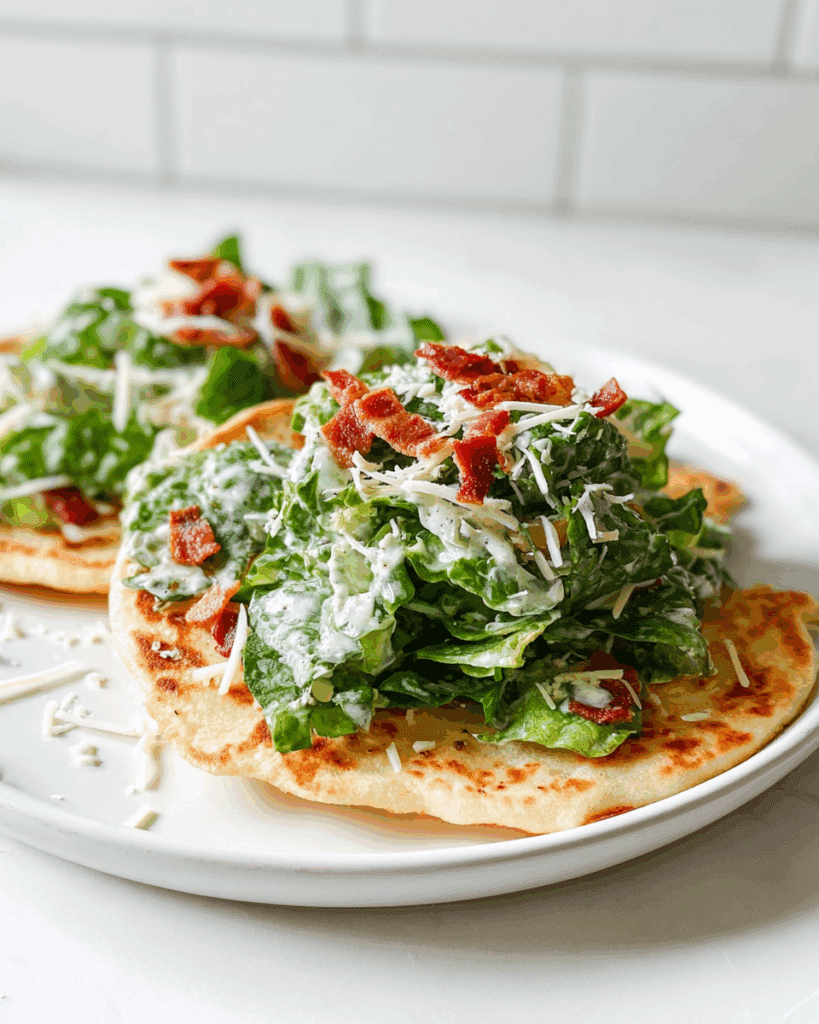 Smash Chicken Caesar Tacos Recipe
