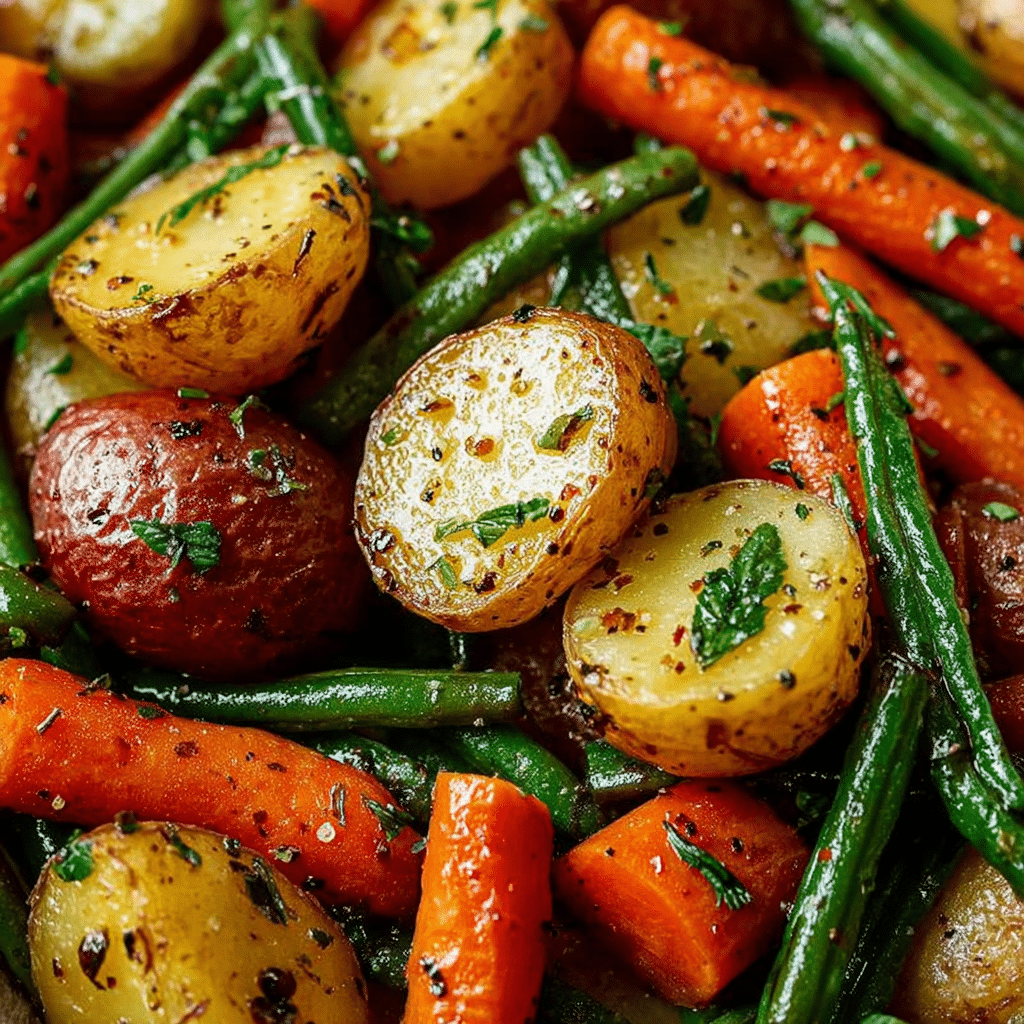 Garlic Herb Roasted Veggies Recipe - Recipe Image