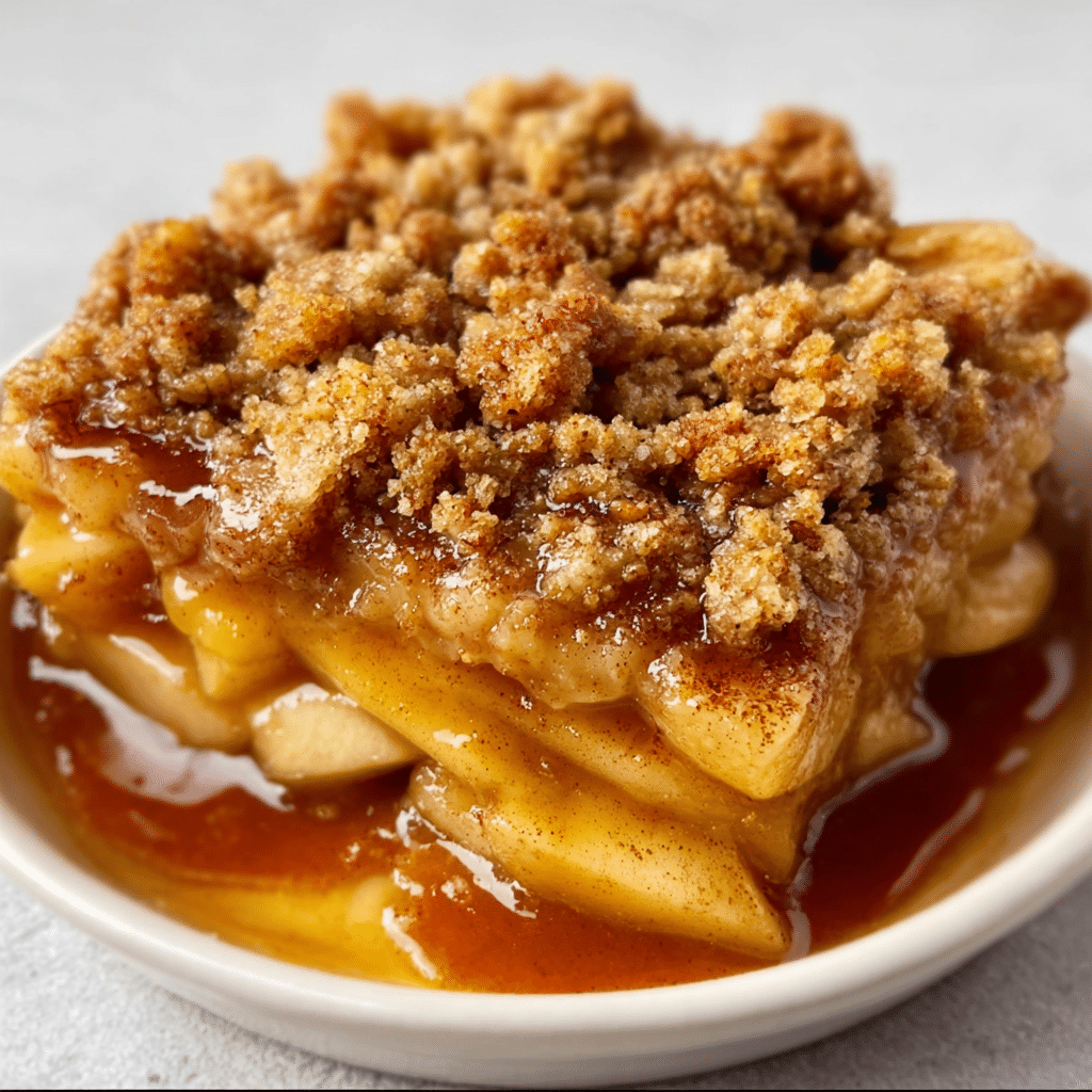 Caramel Apple Cinnamon Roll Dump Cake Recipe - Recipe Image
