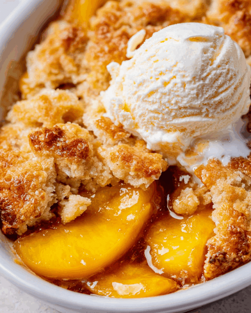 The Easiest Peach Cobbler Recipe