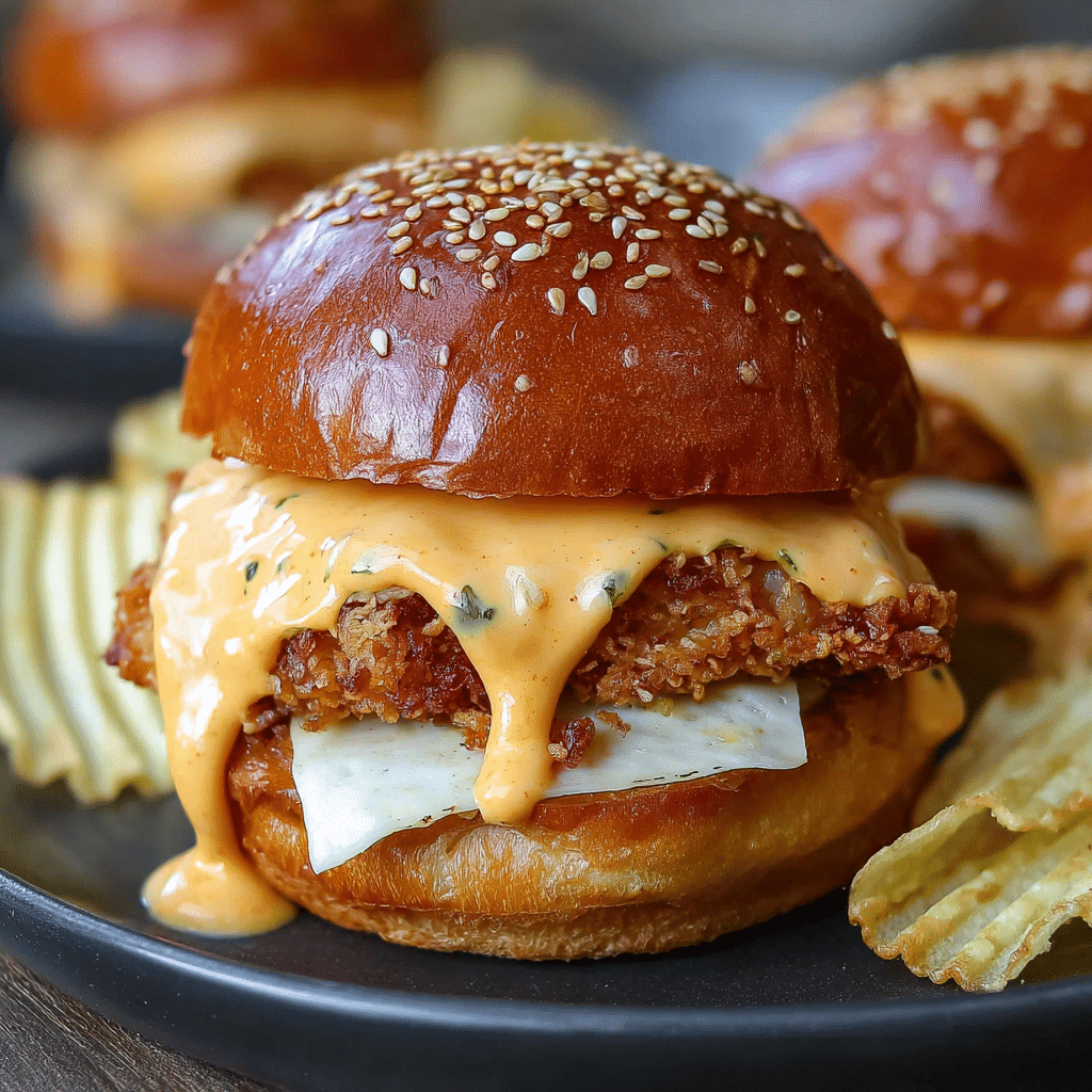 Bang Bang Chicken Sliders Recipe - Recipe Image