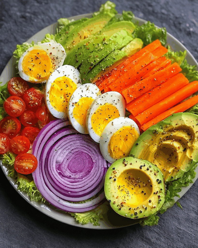Fresh & Crunchy Egg Salad Plate Recipe