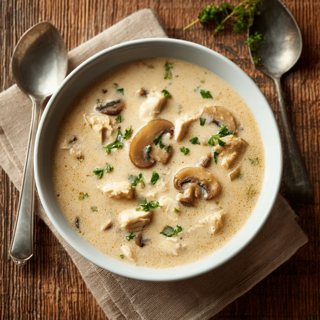 Creamy Mushroom Soup Recipe - Recipe Image