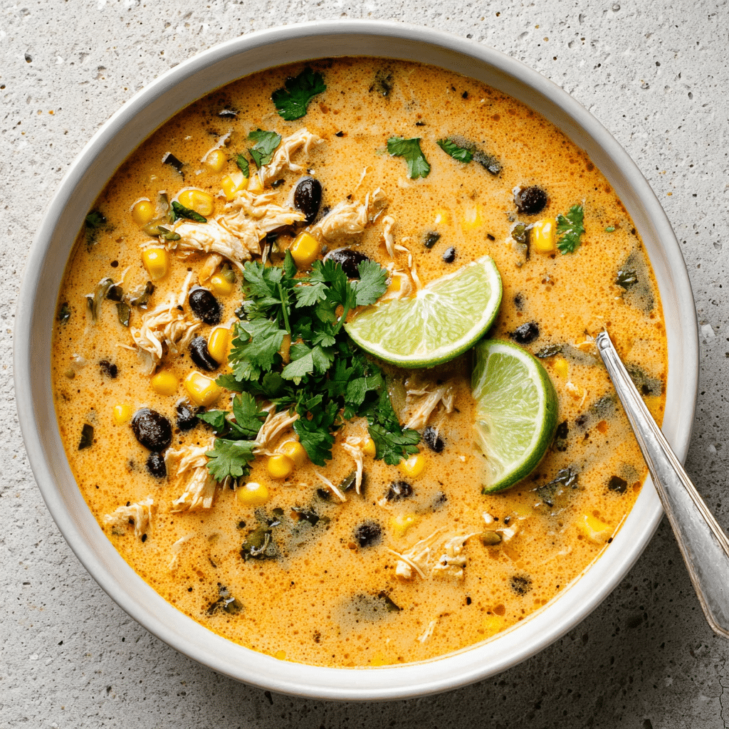 Easy Chicken, Poblano, and Black Bean Soup (Small Batch) Recipe - Recipe Image