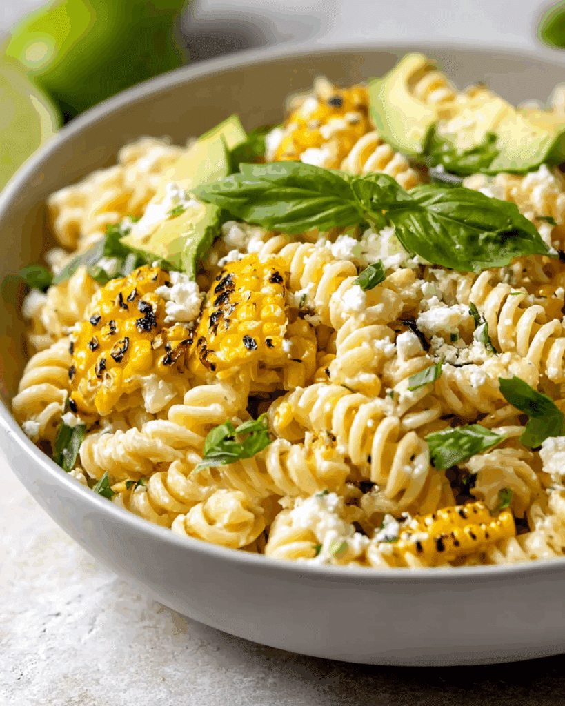 The Best Creamy Street Corn Pasta Salad Recipe
