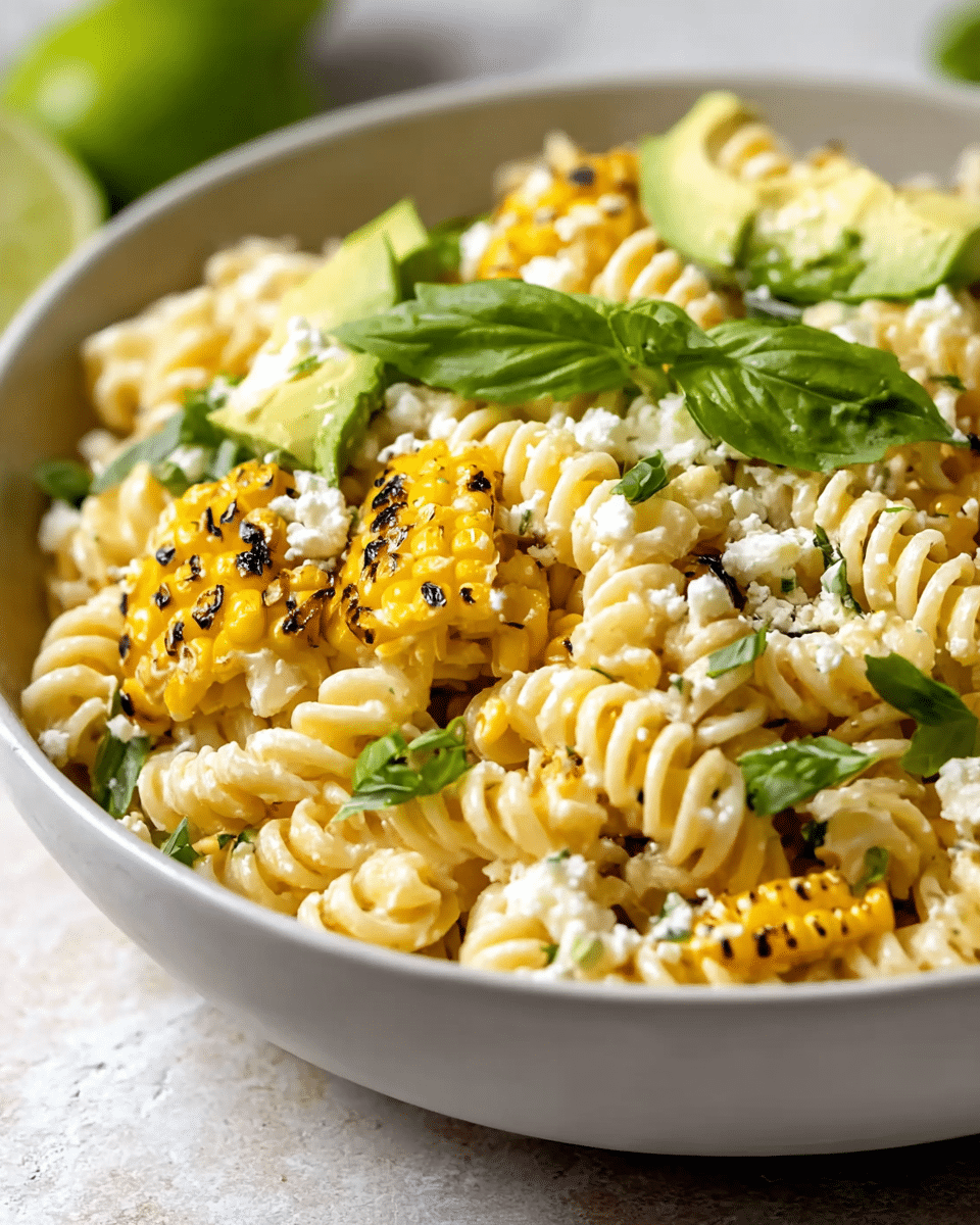 The Best Creamy Street Corn Pasta Salad Recipe