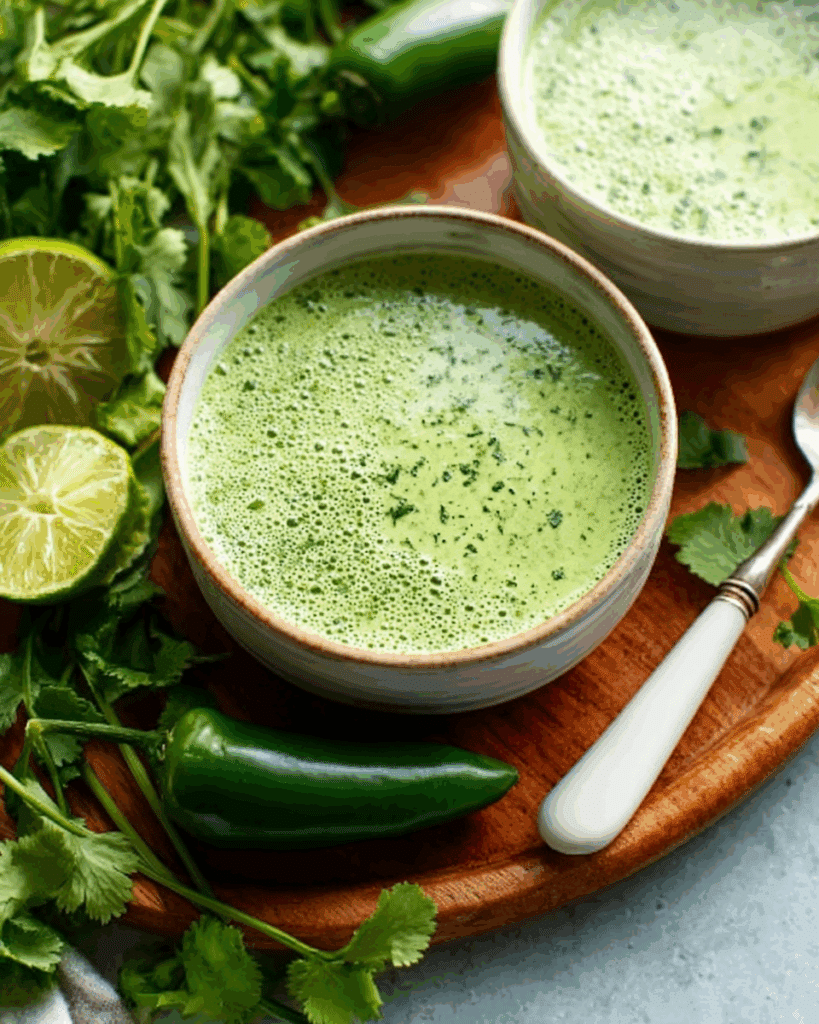 Creamy Garlic Lime Cilantro Sauce