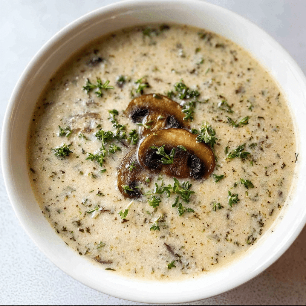 Creamy Mushroom Soup Recipe - Recipe Image