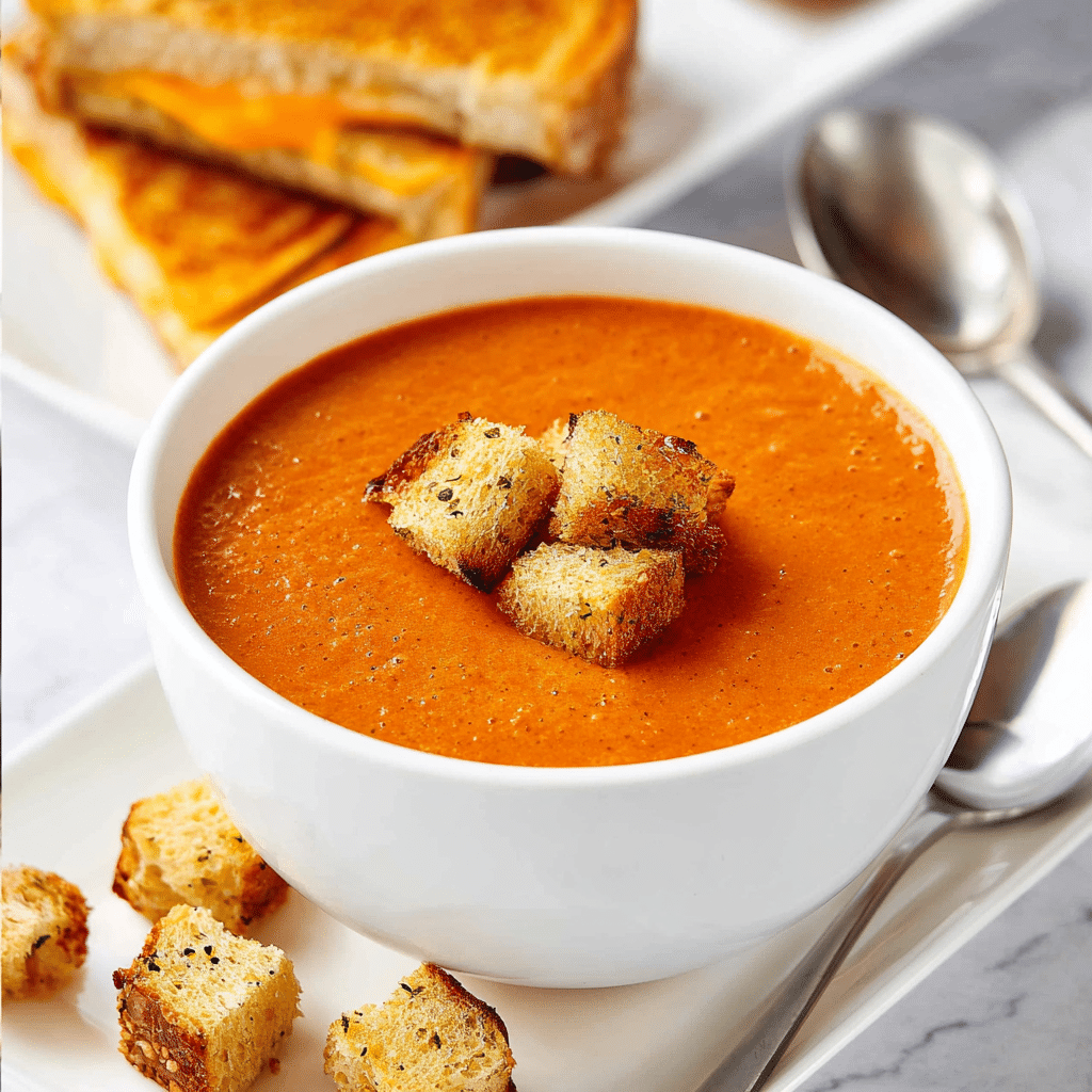ROASTED TOMATO BASIL SOUP Recipe - Recipe Image