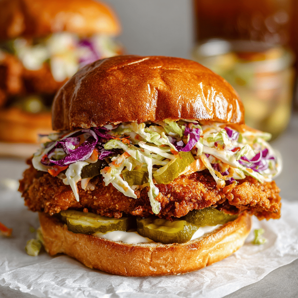 Nashville Hot Chicken Sandwiches Yummy Recipe - Recipe Image
