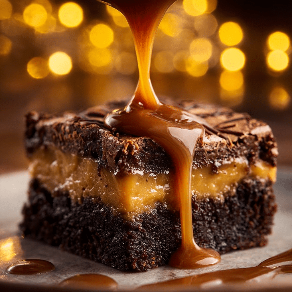 Decadent Caramel Brownie Pie Recipe - Recipe Image