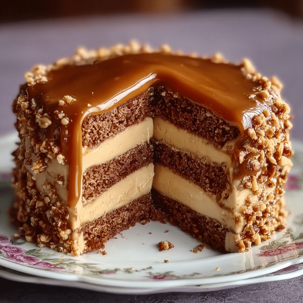 Butterscotch Cake with Caramel Frosting Recipe - Recipe Image