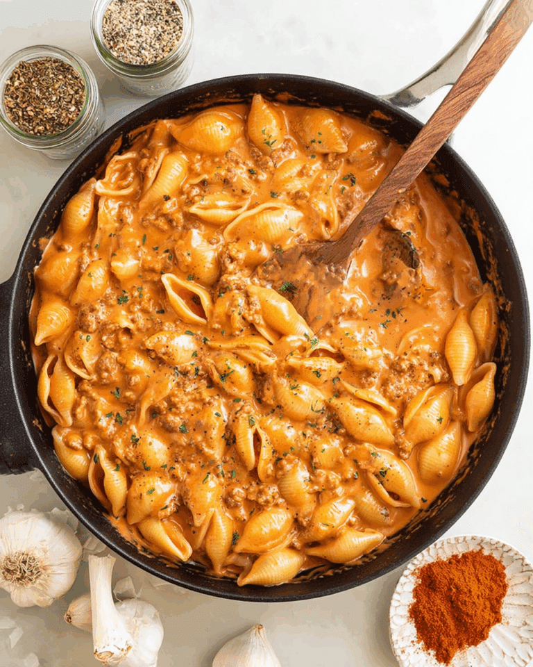 Creamy Beef and Shells Recipe