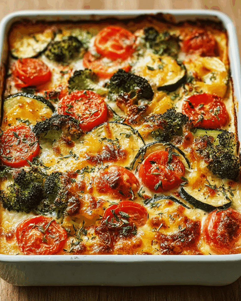 High-Protein Cottage Cheese Veggie Bake Recipe