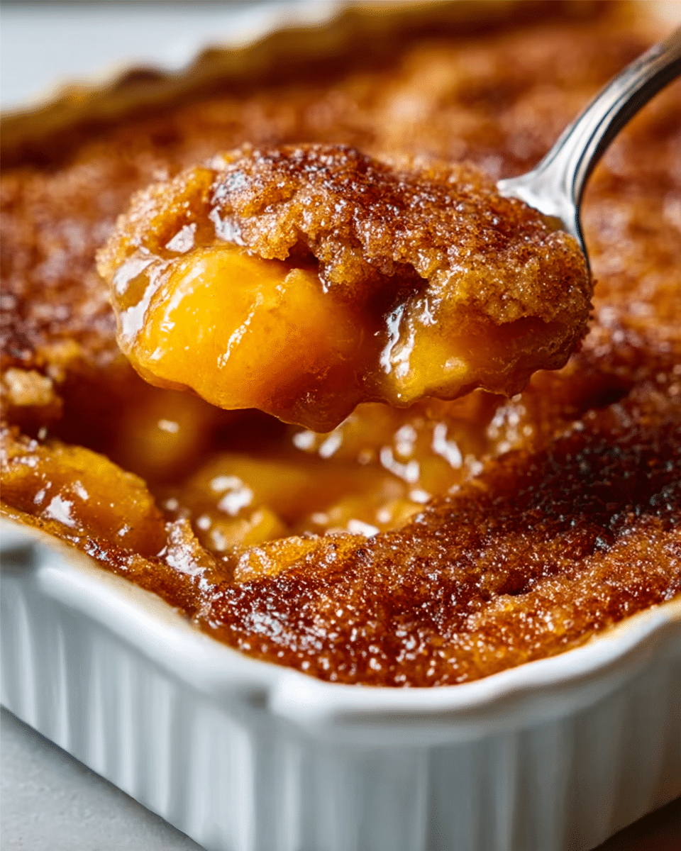 Double Crust Brown Butter Peach Cobbler Recipe