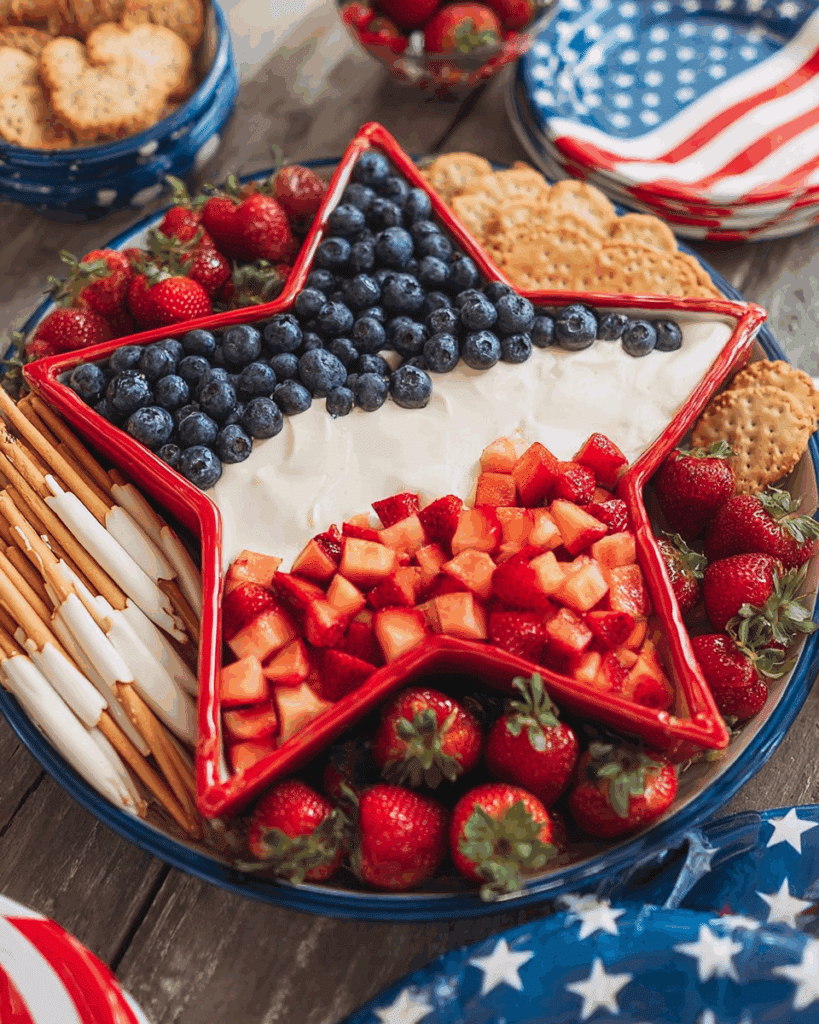 How to Make Star Spangled Cheesecake Dip! Recipe