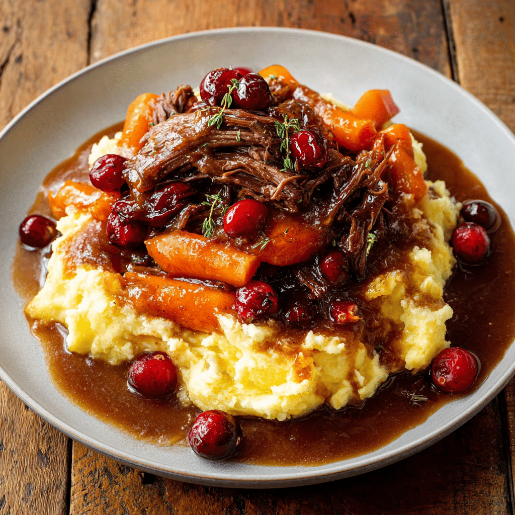 Cranberry Balsamic Roast Beef Recipe - Recipe Image