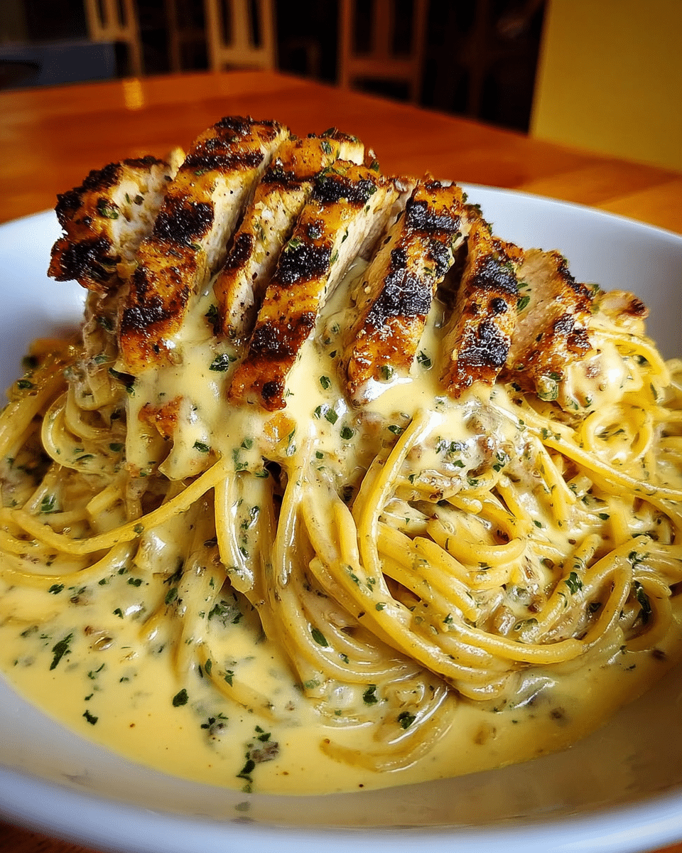 Creamy Cajun Chicken Spaghetti with Garlic Mozzarella Sauce Recipe