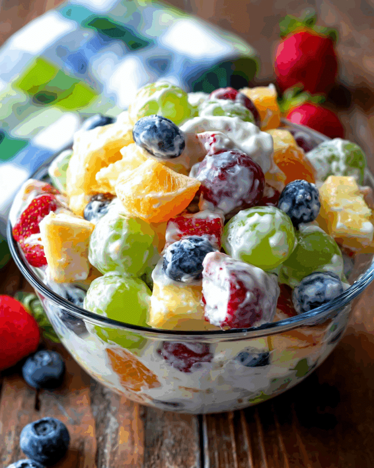 Skinny Ambrosia Fruit Salad Recipe