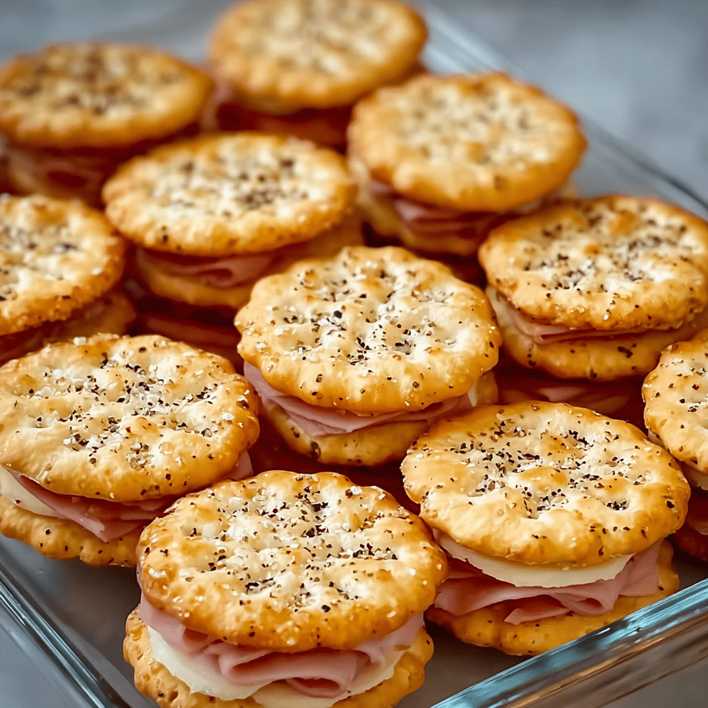 RITZ Crackers Party Sandwiches Recipe - Recipe Image