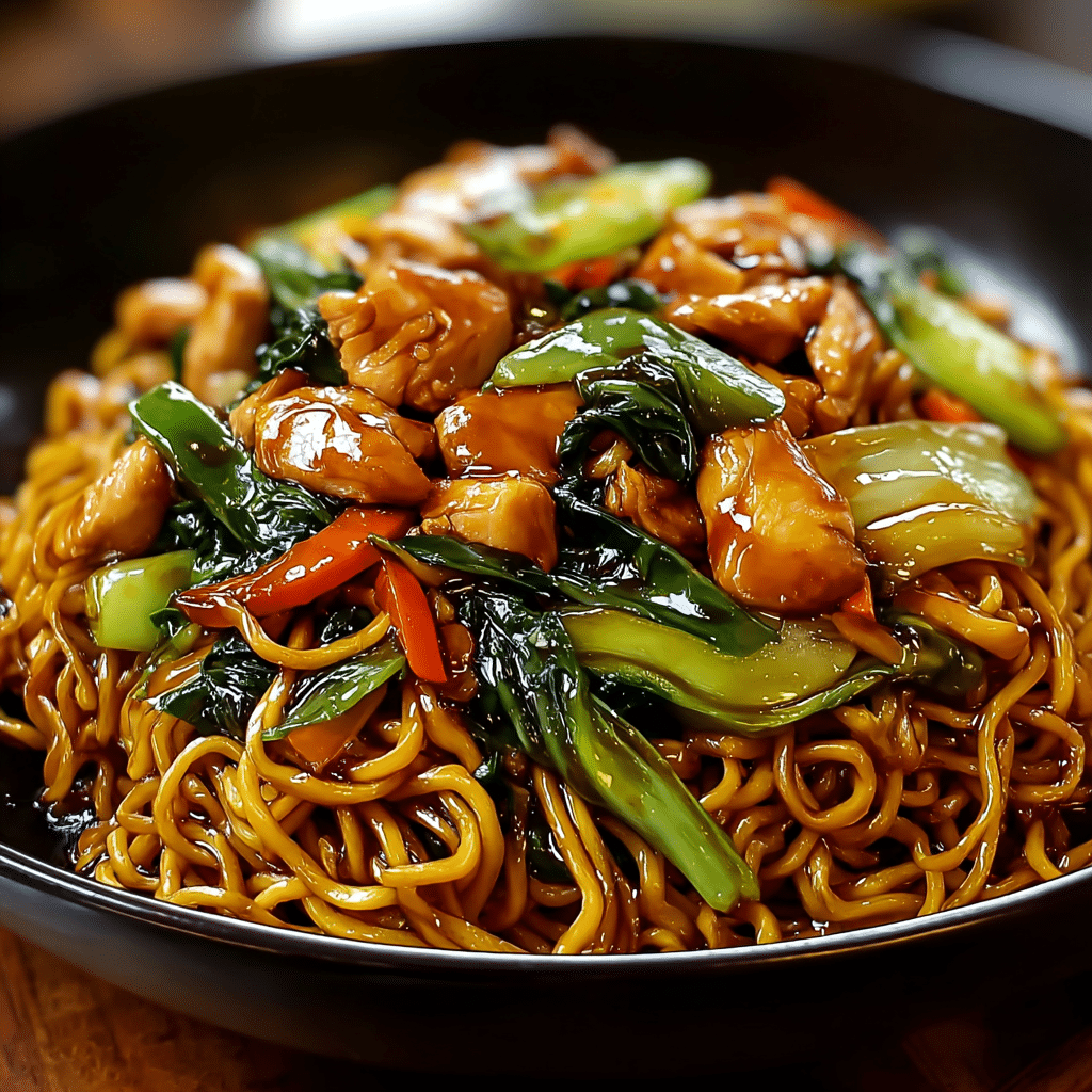 GARLIC CHICKEN LO MEIN Recipe - Recipe Image