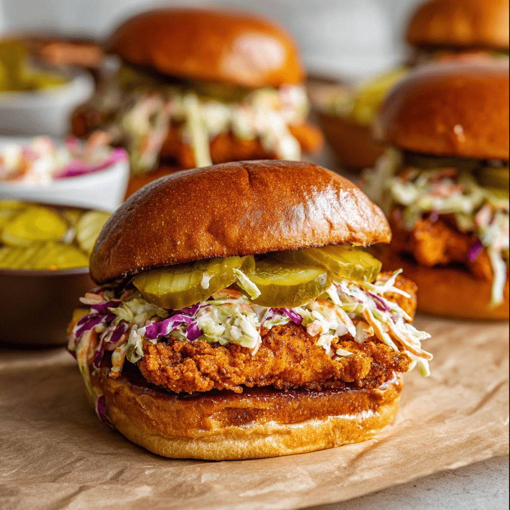 Nashville Hot Chicken Sandwiches Recipe - Recipe Image