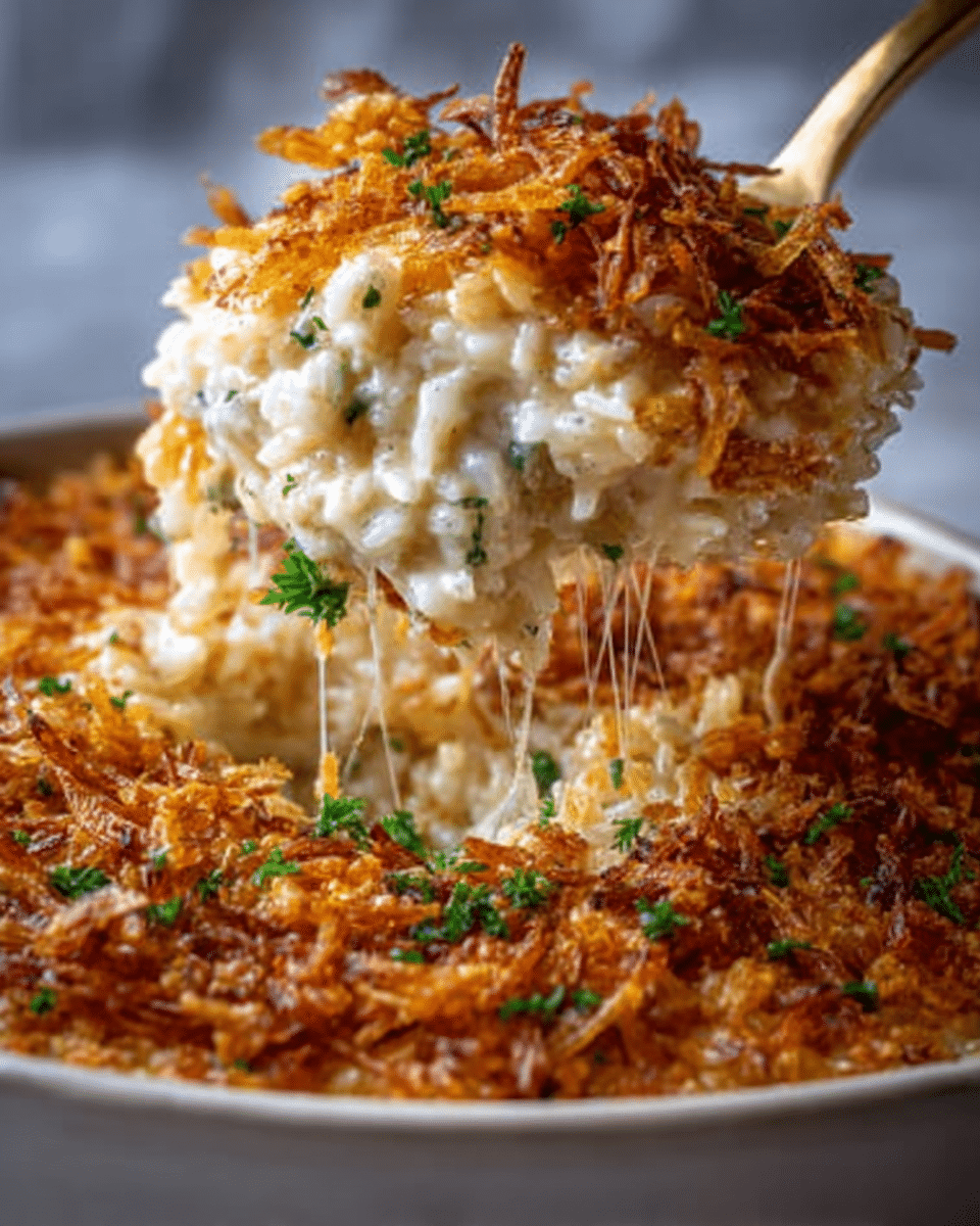 French Onion Chicken Rice Casserole Recipe