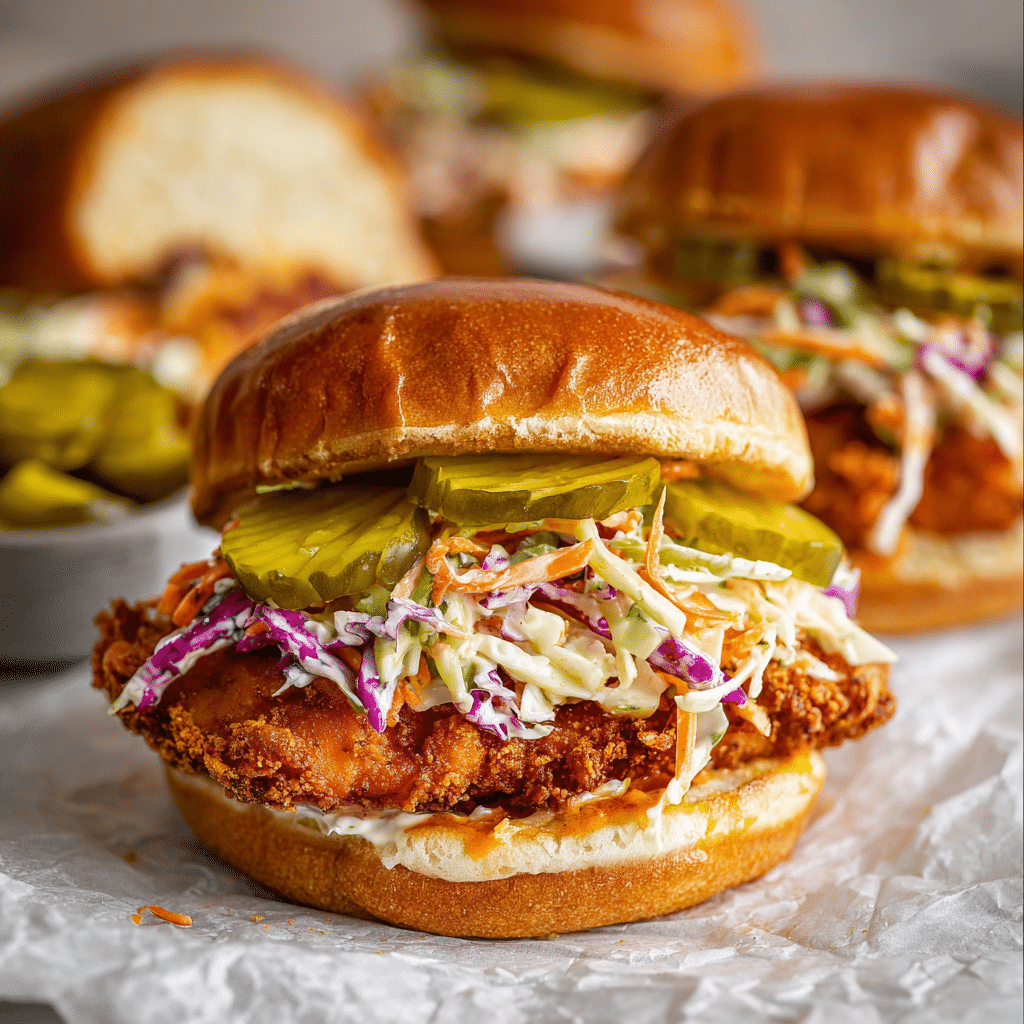 Nashville Hot Chicken Sandwiches Yummy Recipe - Recipe Image