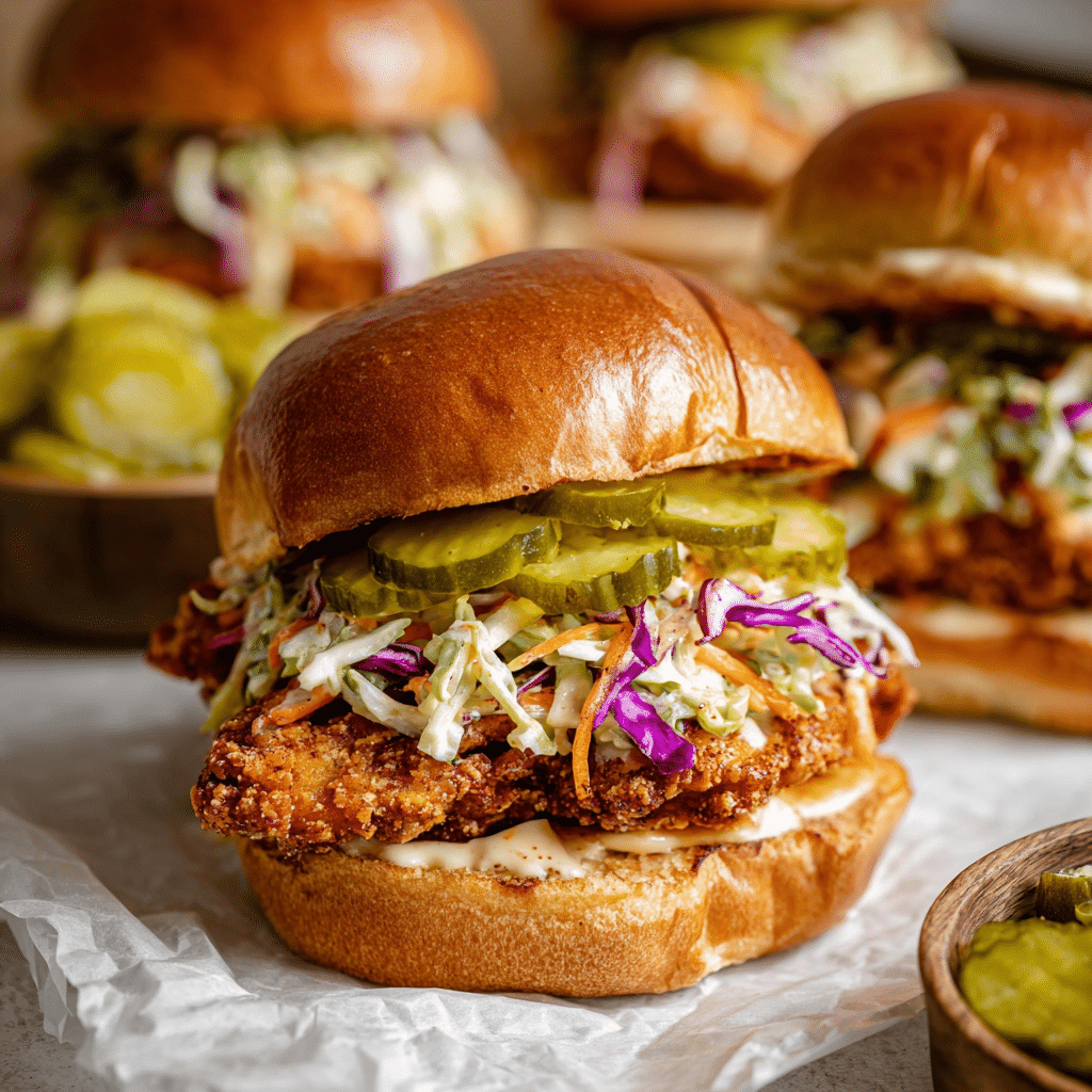 Nashville Hot Chicken Sandwiches Recipe - Recipe Image