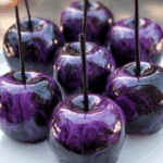 Black Poison Swirl Candy Apples Recipe