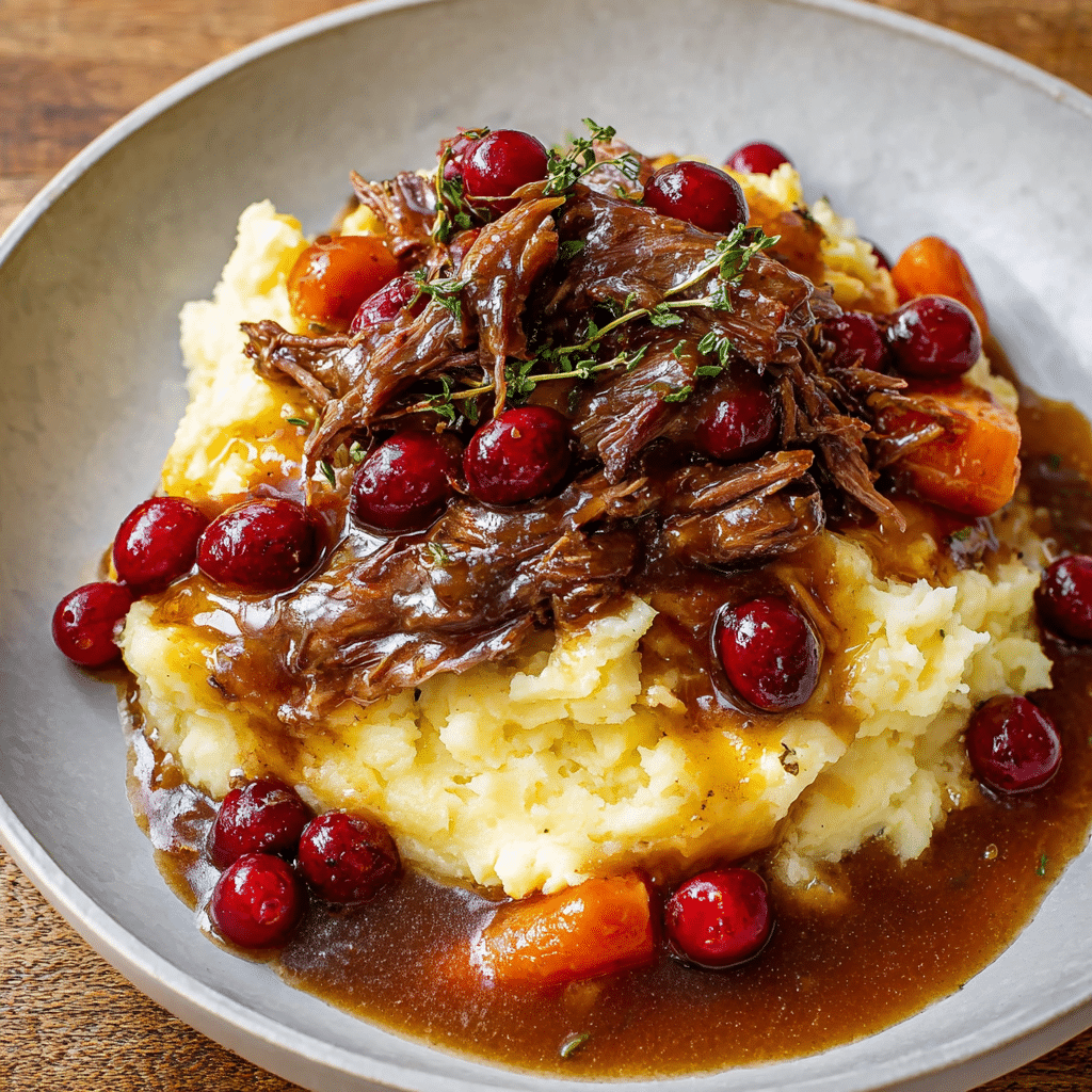 Cranberry Balsamic Roast Beef Recipe - Recipe Image
