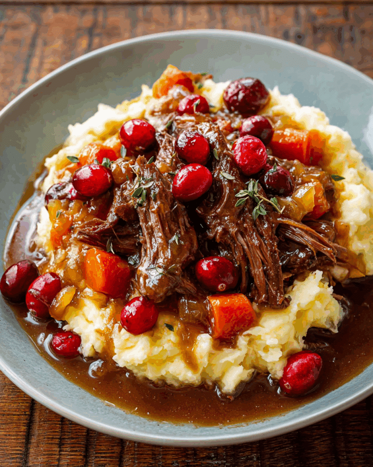 Cranberry Balsamic Roast Beef Recipe