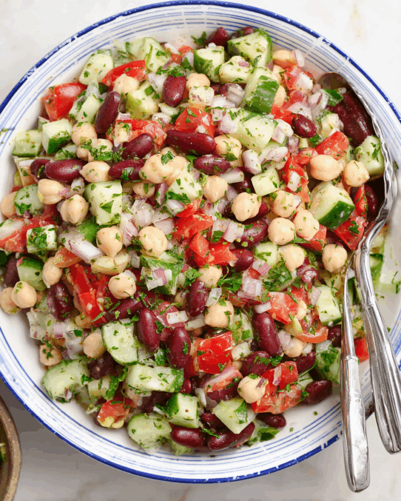 Easy Mediterranean Bean Salad Recipe