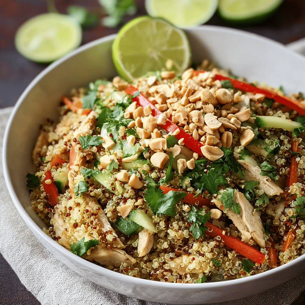 thai quinoa crunch salad: a refreshing healthy delight! Recipe - Recipe Image