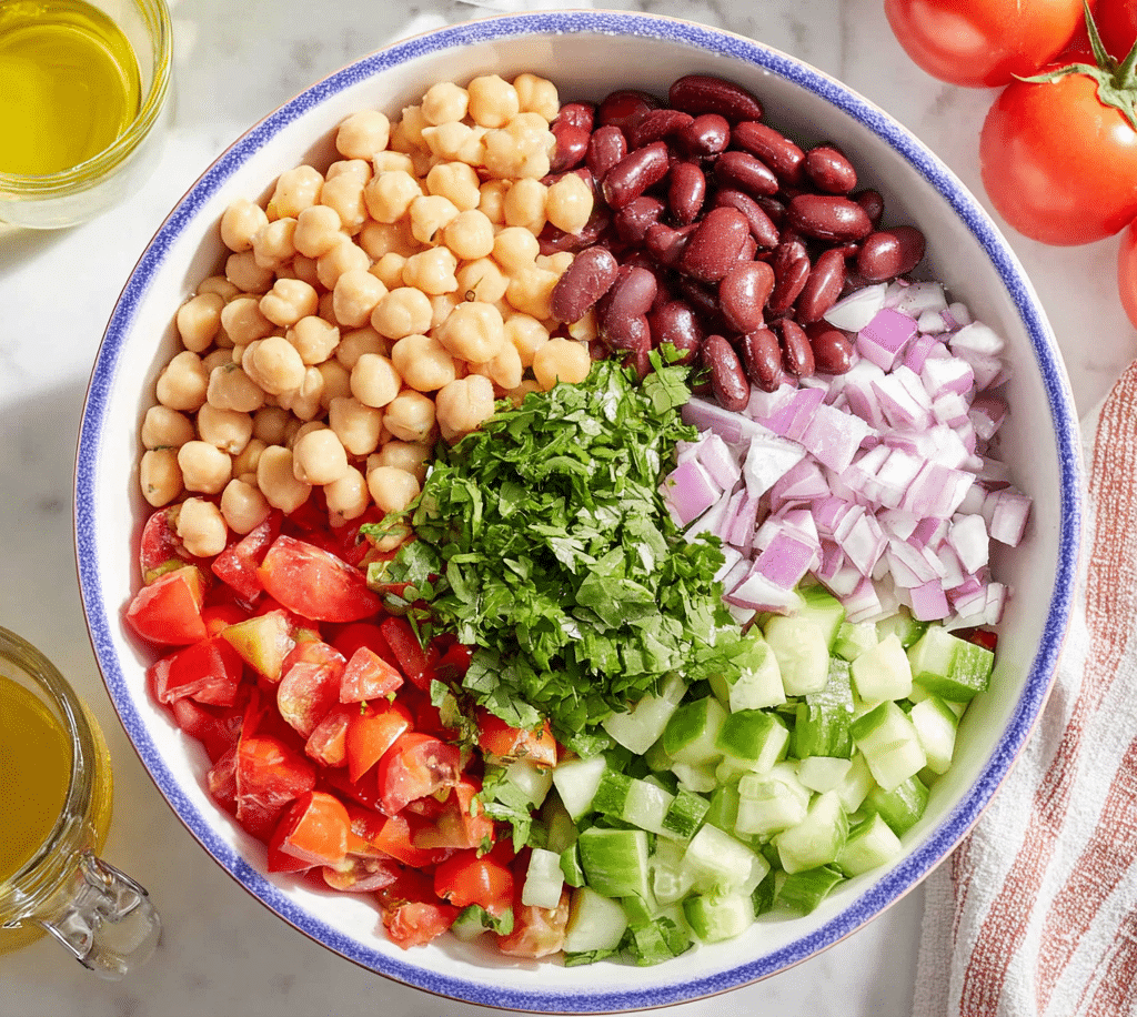 Easy Mediterranean Bean Salad Recipe 4 Easy Mediterranean Bean Salad Recipe