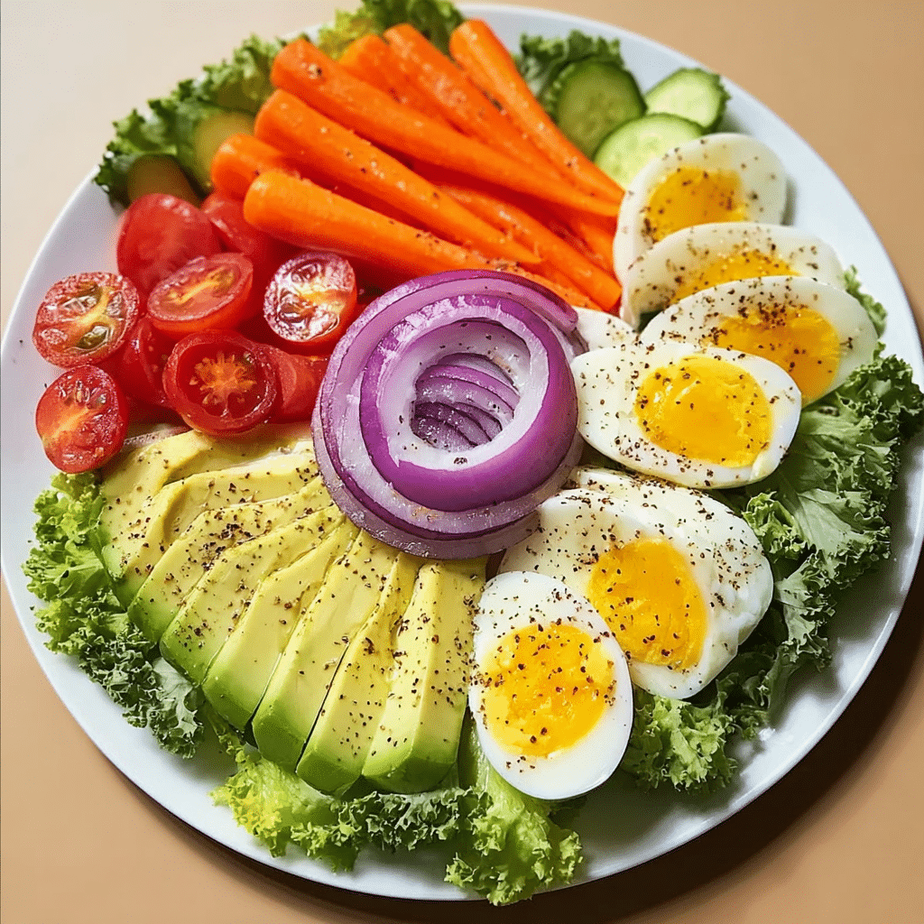 Fresh & Crunchy Egg Salad Plate Recipe
