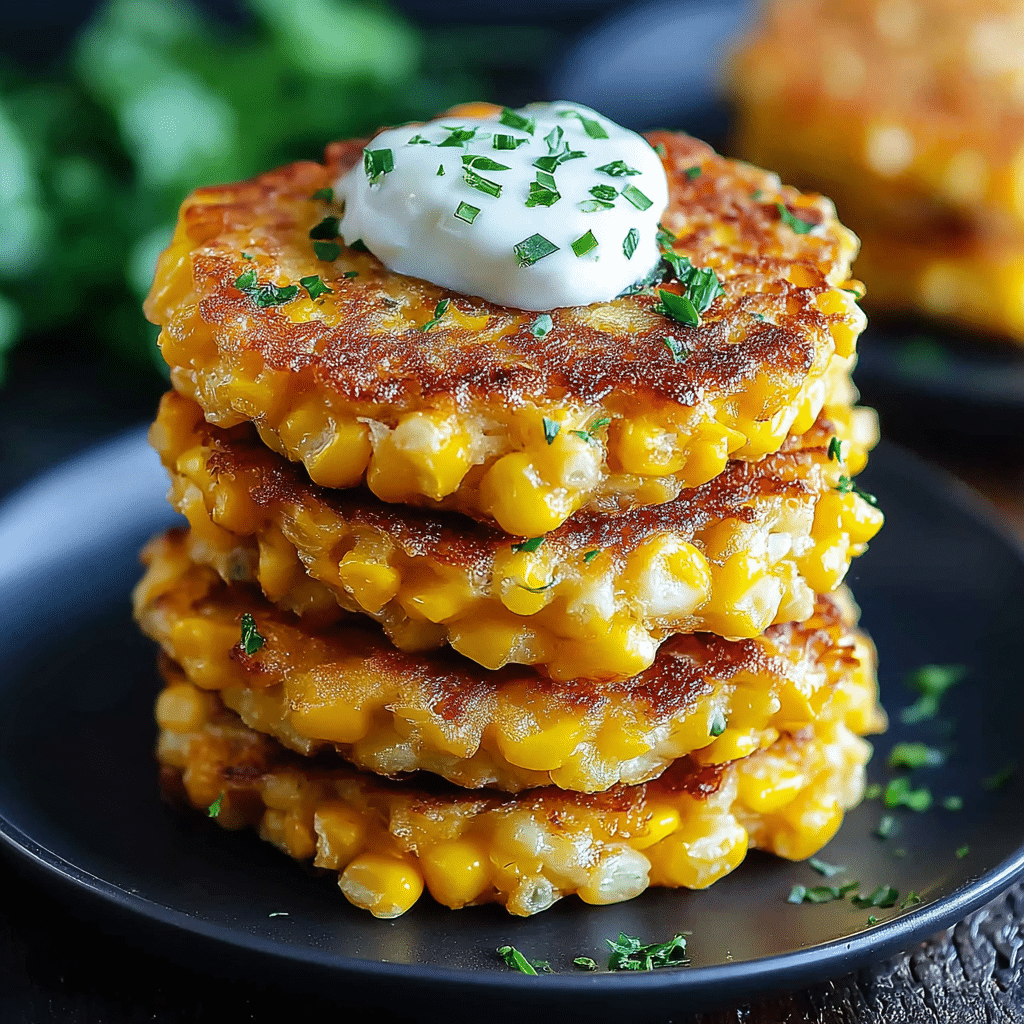 Cheesy Corn Fritters Recipe - Recipe Image