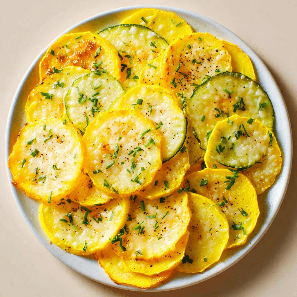 Cheesy Baked Yellow Squash Rounds Recipe - Recipe Image
