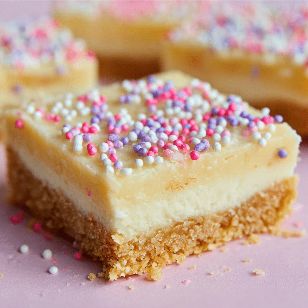 Sugar Cookie Cheesecake Bars Recipe - Recipe Image