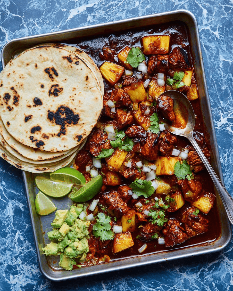 One Pan Chicken & Pineapple Tacos Recipe - Recipe Image