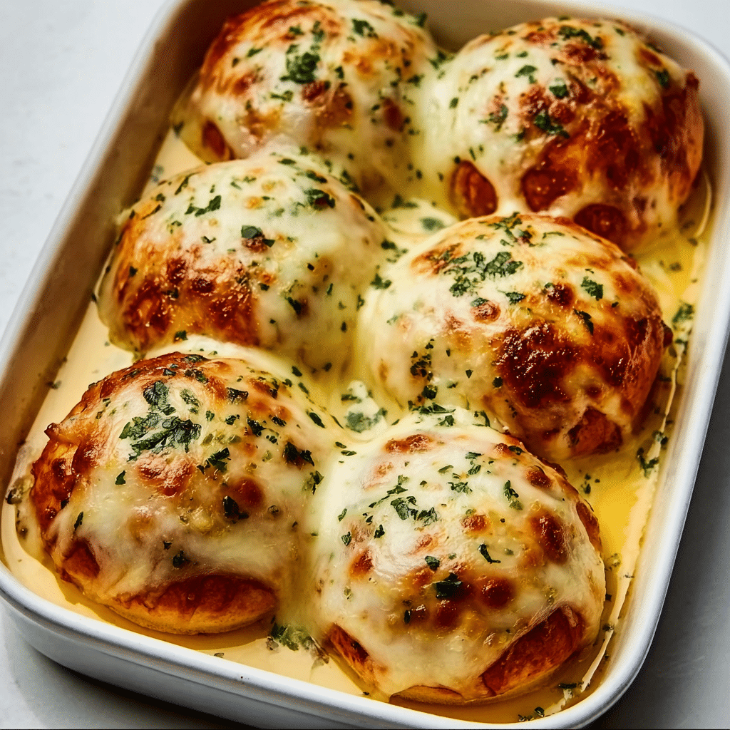 Melted Mozzarella Ranch Chicken Bombs Recipe - Recipe Image